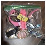 Bagged lot, Watches, bands various styles