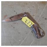 Folding Pocket Knife with Carabiner Clip
