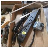 Box Lot of Tools and Electrical Accessories