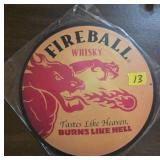 Fireball Whisky Round Metal Sound