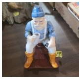 1987 Nanco Fisherman Figurine by Nancy Sales