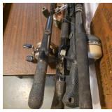 Lot of 5 Fishing Rods and 3 Reels Including
