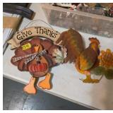 Thanksgiving-Themed Decor Items Wood and metal