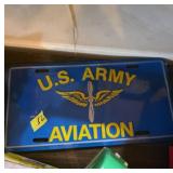 US Army Aviation License Plate