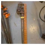 Vintage Adjustable Pipe Wrench, 24-Inch