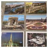 Lot of 6 Paris France Postcards 1980s