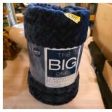 The Big One Navy Plush Throw Blanket 5ï¿½6