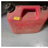 Red Plastic Gasoline Fuel Container