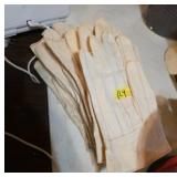 Lot of 6 Pairs of White Gloves