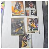 Lot of 5 Steelers Bettis, Lipps, Randle El +