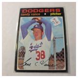 1971 TOPPS DODGERS BASEBALL #34 SANDY VANCE AUTO