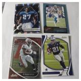 Lot of 4 NFL Rb Lot George, CMC, Elliott Vaughn