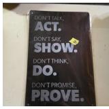 Inspirational Metal Wall Sign