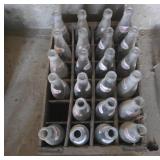 23 Vintage Original Pepsi Glass Bottles 6.5 Oz