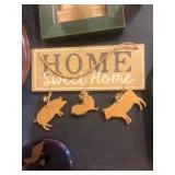Wooden Home Decor Lot With Farm Animals