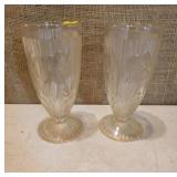 Vtg 30s Depression Glass Jeannette Iris