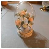 Vtg Kmart Dome with Faux Flowers