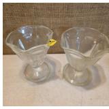 Anchor Glass Sundae Parfait Footed Dishes