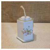 Porcelain Hexagonal Oil Lamp Burner with Bird