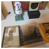 Figurine, Photos, and Books