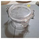 Clear Plastic Airtight Jar With spoon