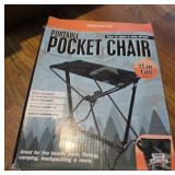 Portable Pocket Chair with Carry Case New