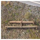 2 Antique Ox Yoke Farm Primitive Barn Décor
