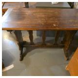 Vintage Wooden Table With Carved Details