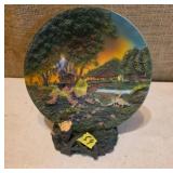 Decorative 3d Plate With Pastoral Scene