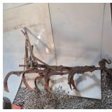 Antique Plow Cultivator 7 Blades