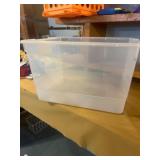 Rubbermaid 60-Quart Clear Storage Bin