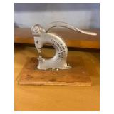 Tubular Rivet Co. Hand Press, Pat. 1878