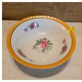 Japanese Ceramic Bowl with Floral Design