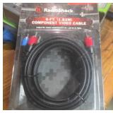 RadioShack 6ft Component Video Cable