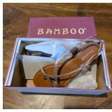 Bamboo Morris-49 Sandals, Size 6, Boxed New