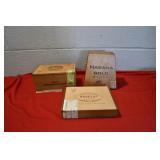 3 Empty Cigar Boxes