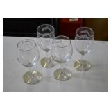 Set of 4 Engraved Wine Glasses