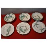 Set of Plastic Marine Animal Dishes