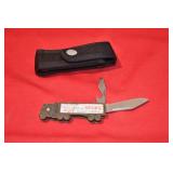 America Stops Without Trucks Pocket Knife
