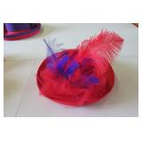 Red Hat Society with Feathers
