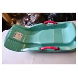 Vintage Torpedo Snow Sled with Brakes