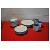 Ranmaru Pamona Seafoam Stoneware Dish Set