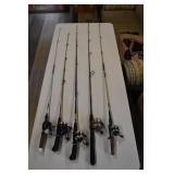 Lot of Spin Casting Rods & Reels