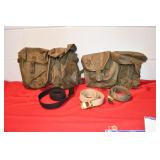 German Military Rubberized Sacks and Belts