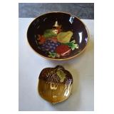 Large Fall Fruit Bowl and Acorn Dish