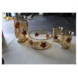 Autumn Fall Glass Candle Votives