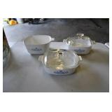 Set of Corning Ware Blue Cornflower