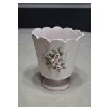 Vtg Lefton China Hand Painted Pink Pose Vase