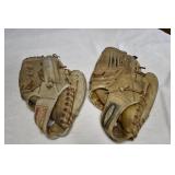 Pair of Vintage Baseball Gloves
