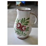 Vtg Hand painted Italian Pitcher